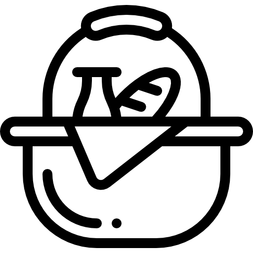 Корзинка для пикника Detailed Rounded Lineal иконка