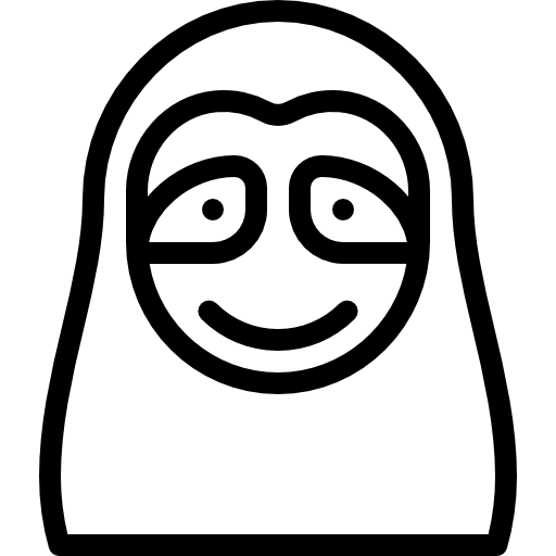 perezoso Detailed Rounded Lineal icono