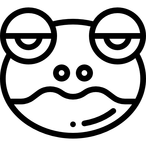 Żaba Detailed Rounded Lineal ikona