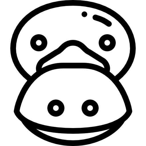 カモノハシ Detailed Rounded Lineal icon