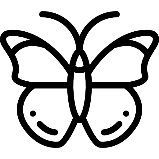 蝶 Detailed Rounded Lineal icon