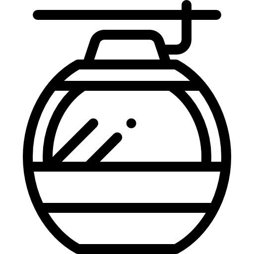 케이블카 Detailed Rounded Lineal icon