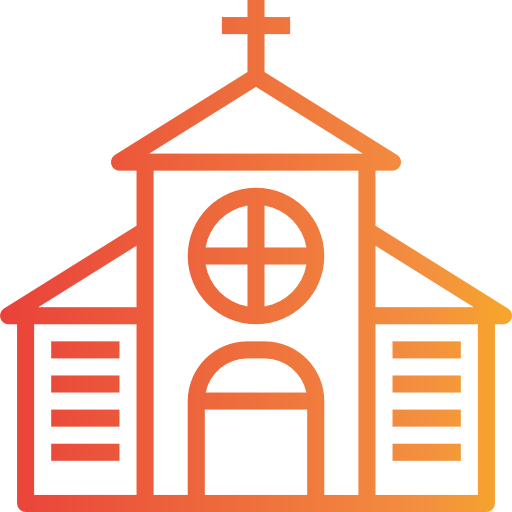 kościół itim2101 Gradient ikona