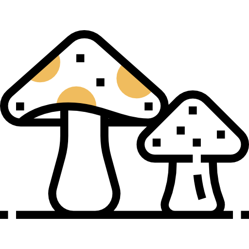 キノコ Meticulous Yellow shadow icon