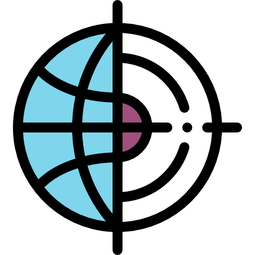 世界 Detailed Rounded Lineal color icon