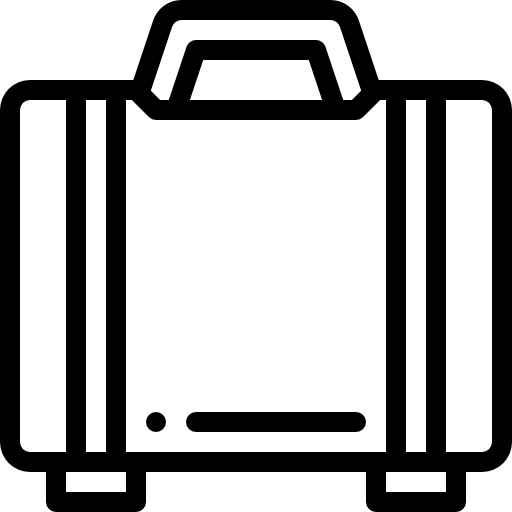 Чемодан Detailed Rounded Lineal иконка