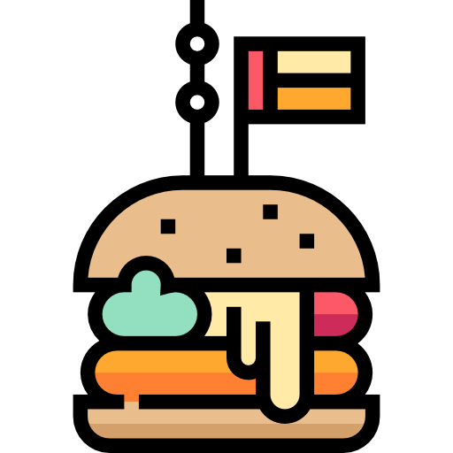 hamburguesa Meticulous Lineal Color icono