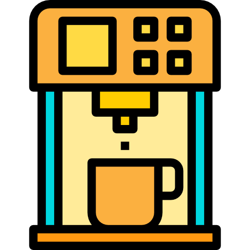 macchina per il caffè itim2101 Lineal Color icona