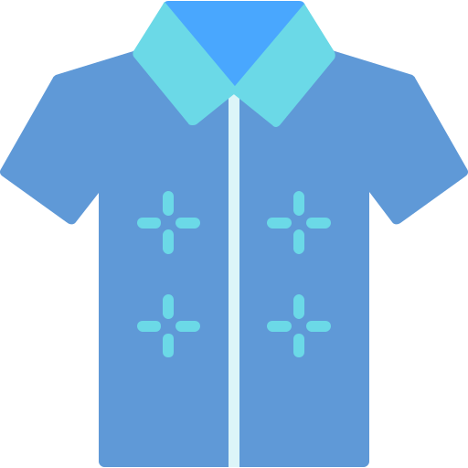 camisa hawaiana Generic Flat icono