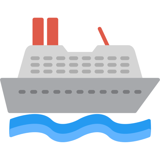 cruise schip Generic Flat icoon