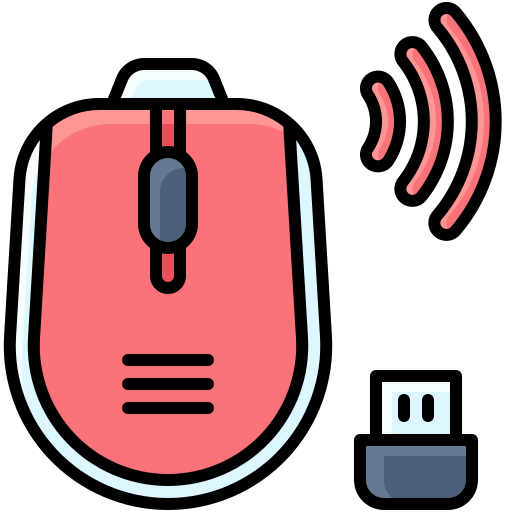 Wireless mouse  Generic Outline Color icon