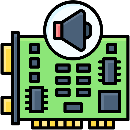sound card Generic Outline Color icon