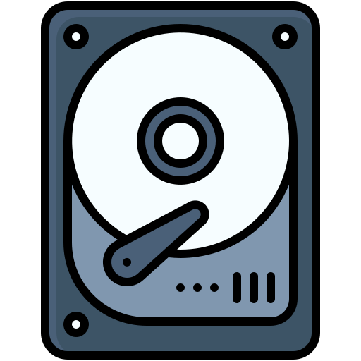 Unidad de disco duro Generic Outline Color icono