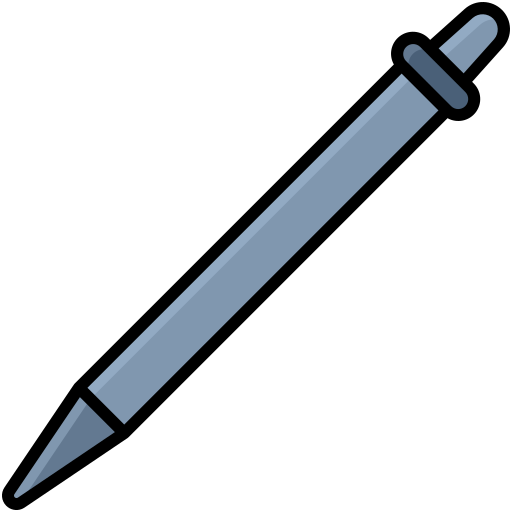 Bolígrafo digital Generic Outline Color icono