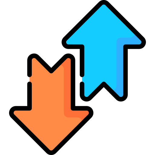 Up and Down Special Lineal color icon