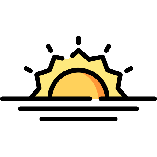 sonnenuntergang Special Lineal color icon