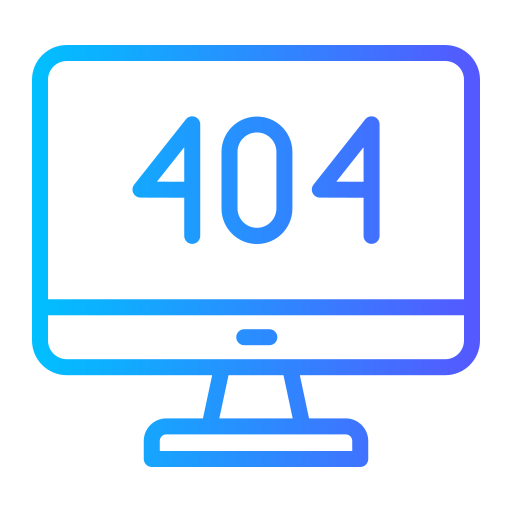 errore 404 Generic Gradient icona