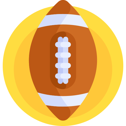 futbol amerykański Detailed Flat Circular Flat ikona