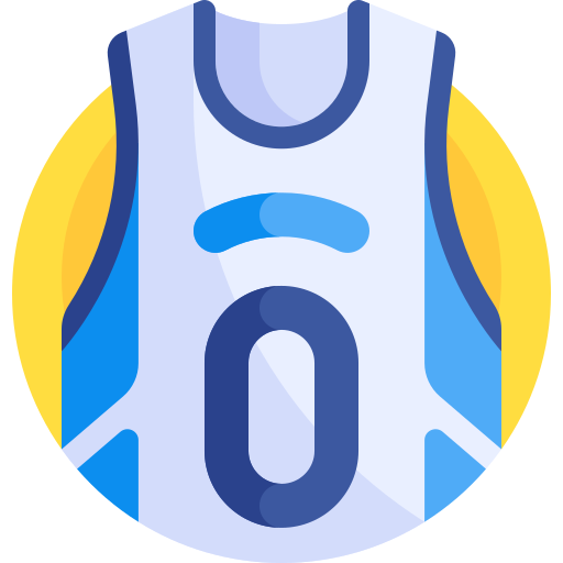 Basketball jersey Detailed Flat Circular Flat icon