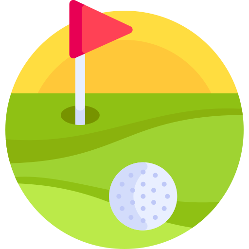 ゴルフ Detailed Flat Circular Flat icon