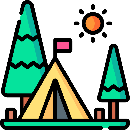 camping Special Lineal color icoon