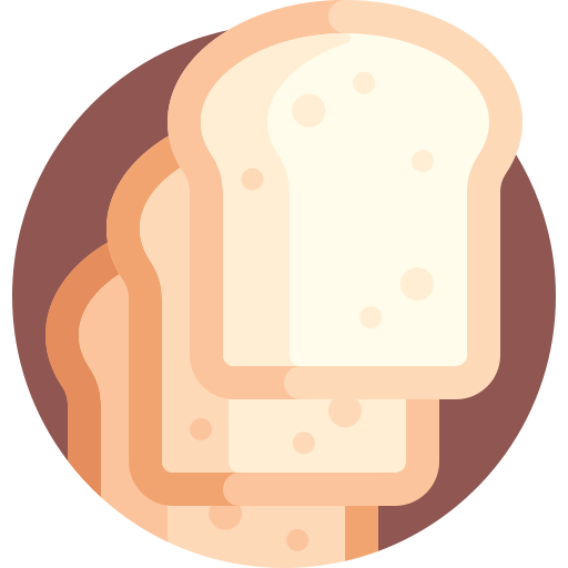 płaski chleb Detailed Flat Circular Flat ikona