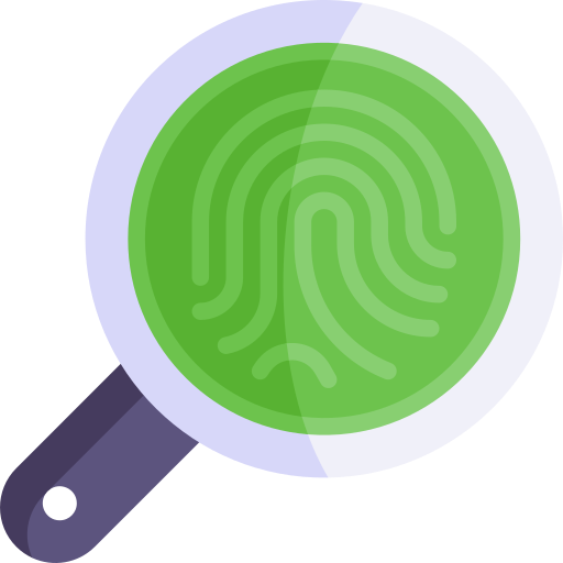 Fingerprint Kawaii Flat icon