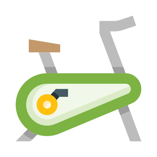 stationäres fahrrad edt.im Flat icon