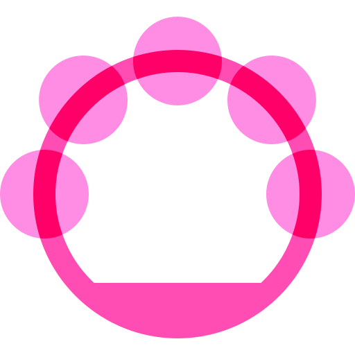 Tambourine Basic Sheer Flat icon