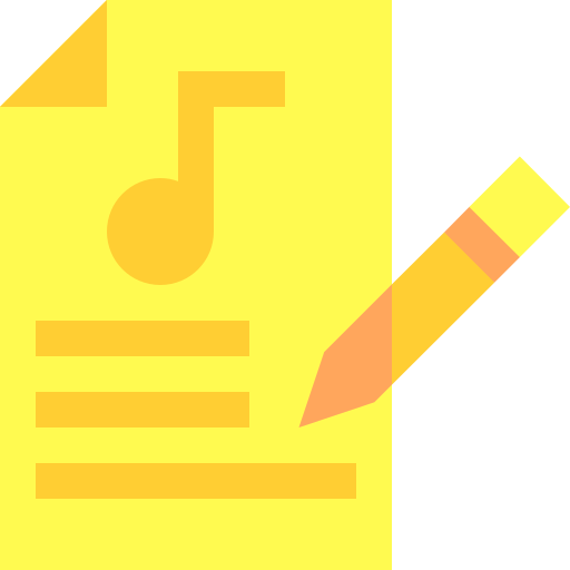 fichier de musique Basic Sheer Flat Icône