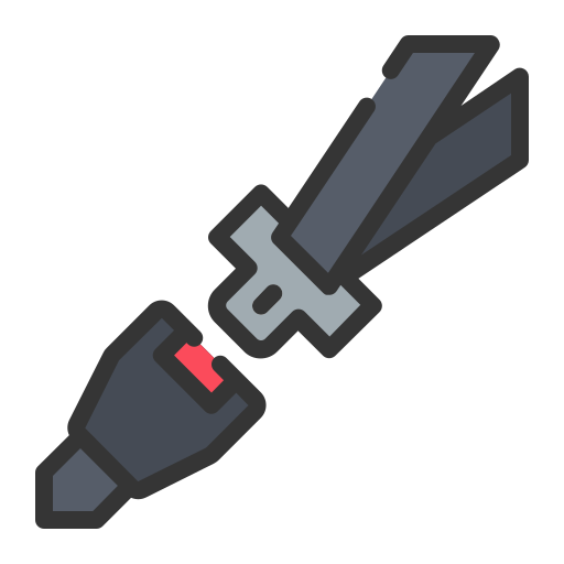 Seat belt Generic Outline Color icon
