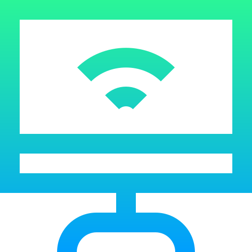smart tv Super Basic Straight Gradient icon
