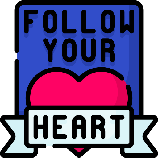 Follow your heart Special Lineal color icon