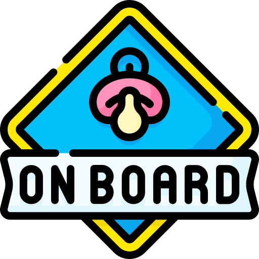 Baby on board Special Lineal color icon