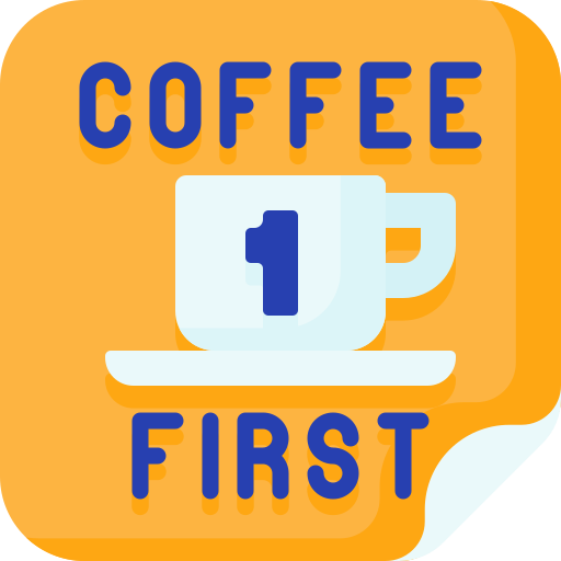 kaffee zuerst Special Flat icon