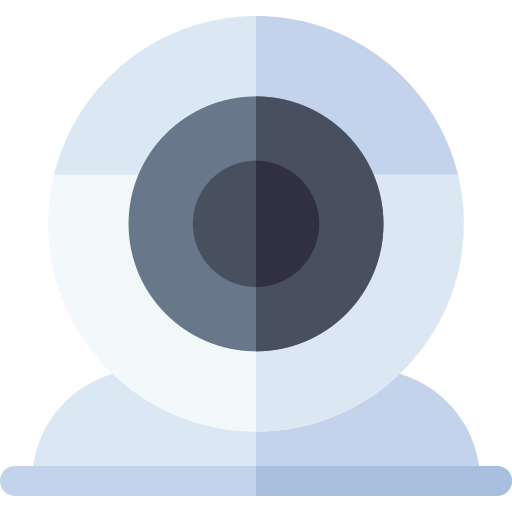 webcam Basic Rounded Flat Icône