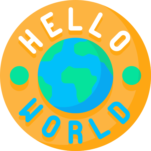 Hello world Special Flat icon
