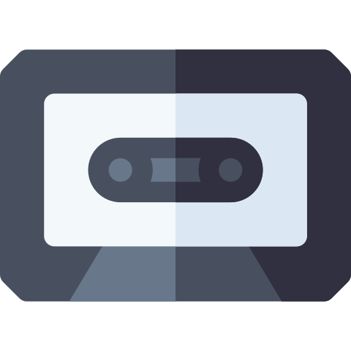 カセット Basic Rounded Flat icon