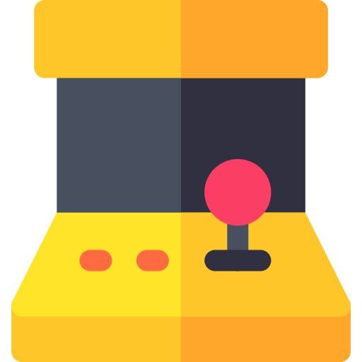 máquina de arcade Basic Rounded Flat icono