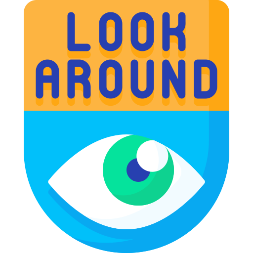 Look around Special Flat icon