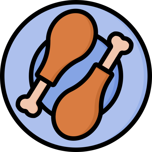 Chicken leg Generic Outline Color icon