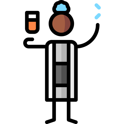 Pharmacist Puppet Characters Lineal Color icon