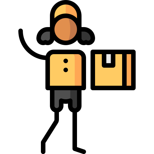 lieferservice Puppet Characters Lineal Color icon