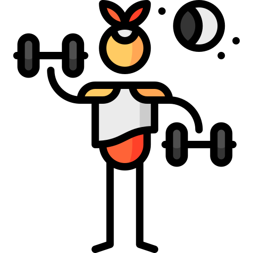 Workout Puppet Characters Lineal Color icon