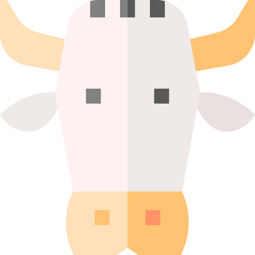 vaca Basic Straight Flat icono