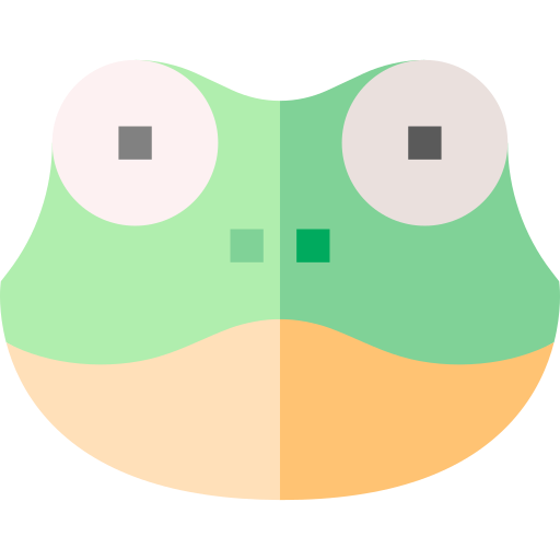grenouille Basic Straight Flat Icône