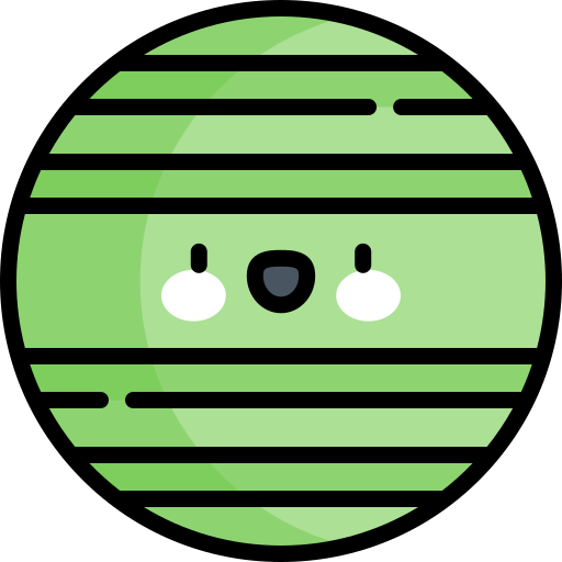 fitball Kawaii Lineal color ikona