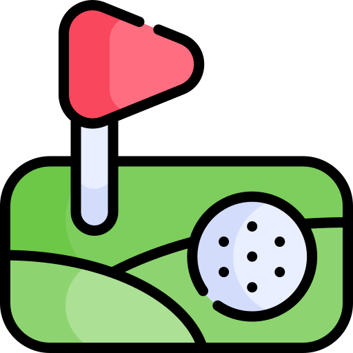 golf Kawaii Lineal color icon