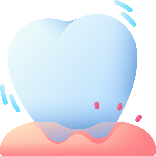 Wobbly tooth 3D Color icon