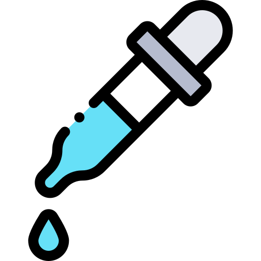 Pipette Detailed Rounded Lineal color icon